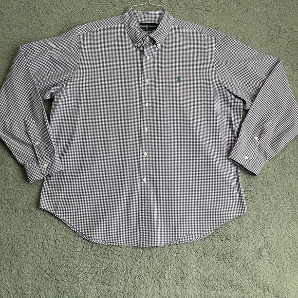 Ralph Lauren Other - Ralph Lauren Polo Men's XXL Classic Fit Button Down Long Sleeve Purple And White